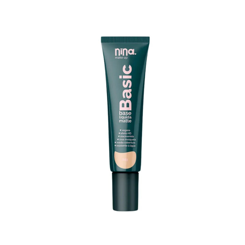 Base Líquida Matte Basic Nina Makeup
