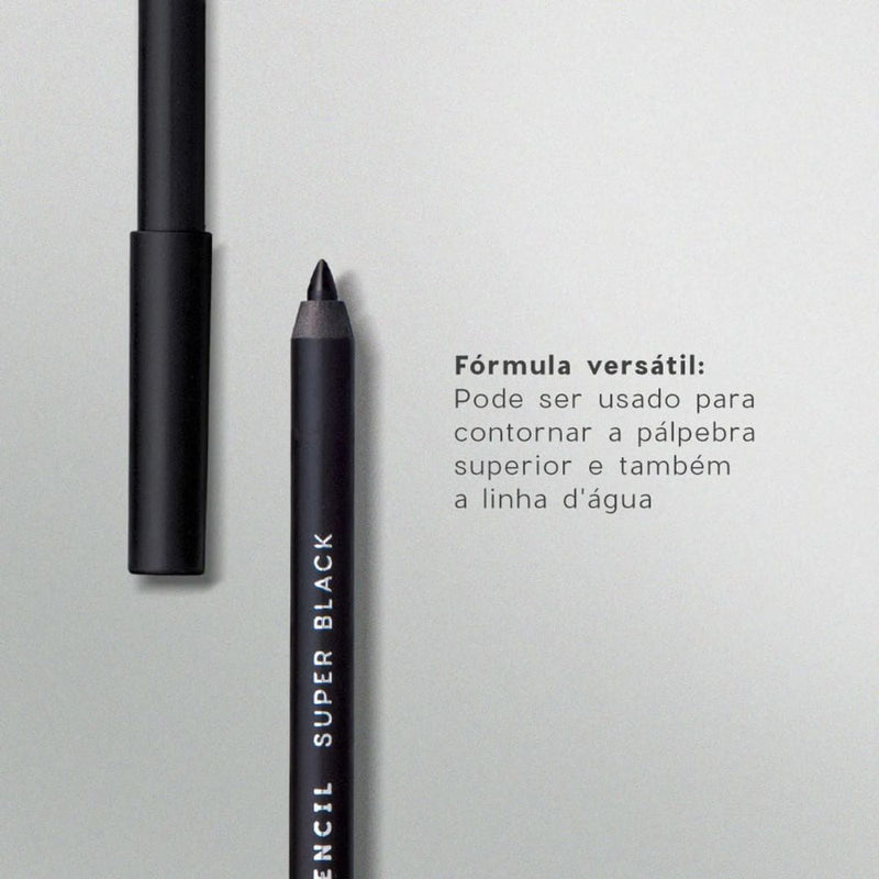 Lápis para Olhos Eyeliner Super Black Océane