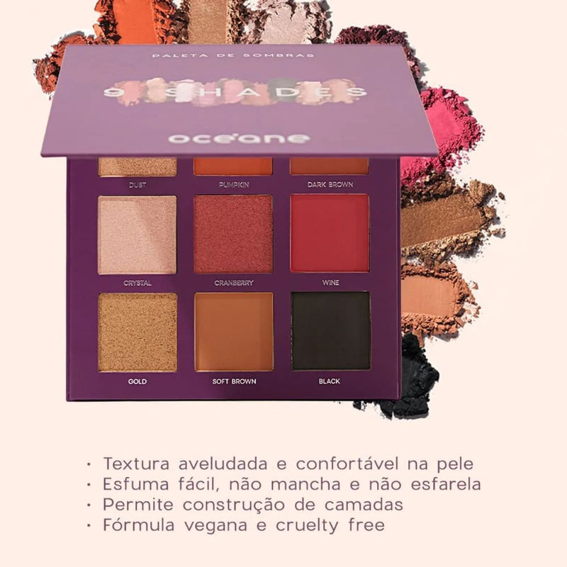 Paleta de Sombra 9 Shades Océane