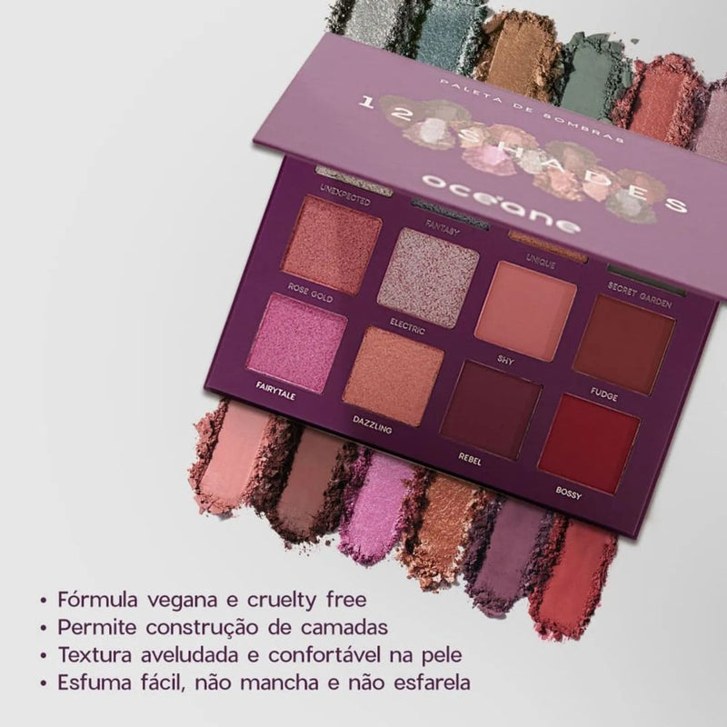 Paleta de Sombras 12 Shades Océane