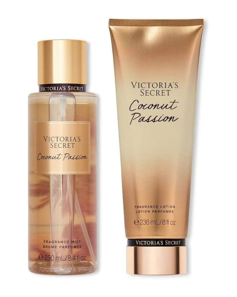 VICTORIA'S SECRET COCONUT PASSION KIT - BODY SPLASH E CREME CORPORAL
