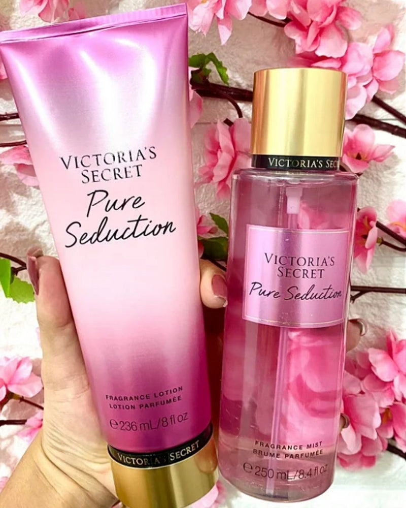 VICTORIA'S SECRET PURE SEDUCTION KIT - BODY SPLASH E CREME CORPORAL