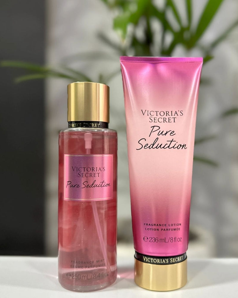 VICTORIA'S SECRET PURE SEDUCTION KIT - BODY SPLASH E CREME CORPORAL