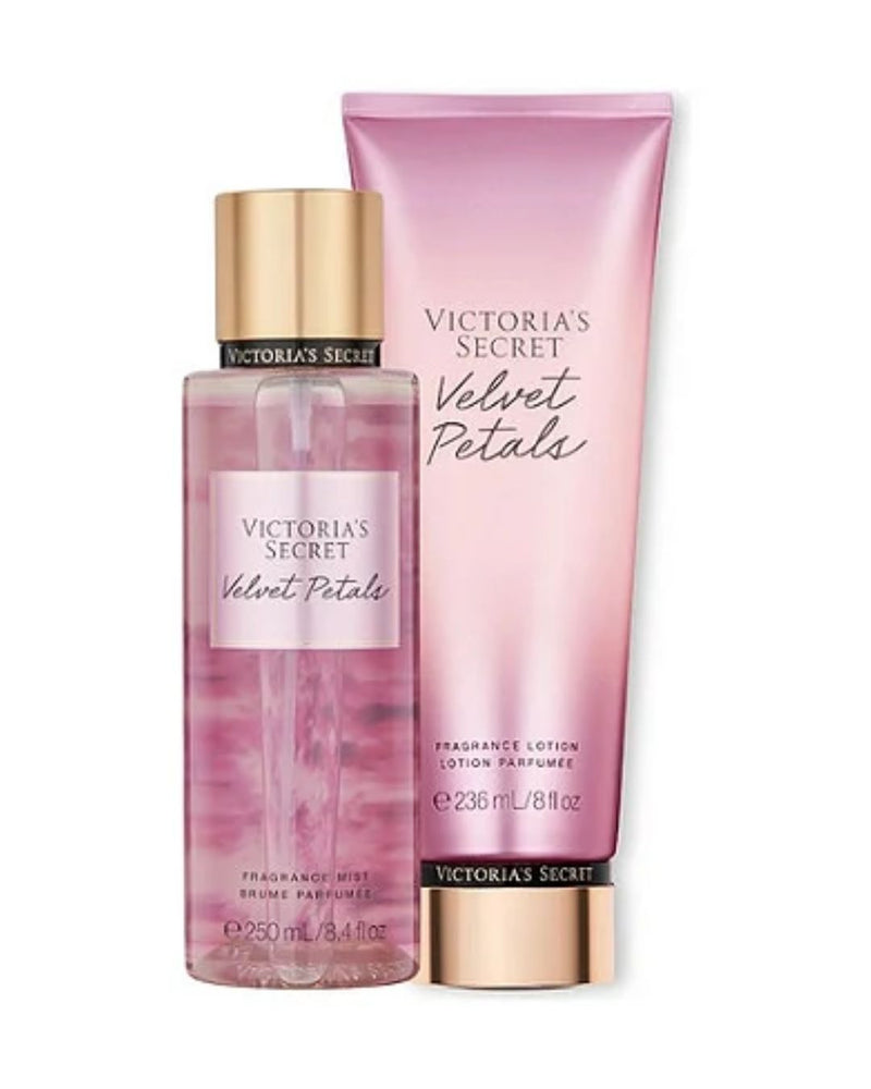 VICTORIA'S SECRET VELVET PETALS KIT - BODY SPLASH E CREME CORPORAL